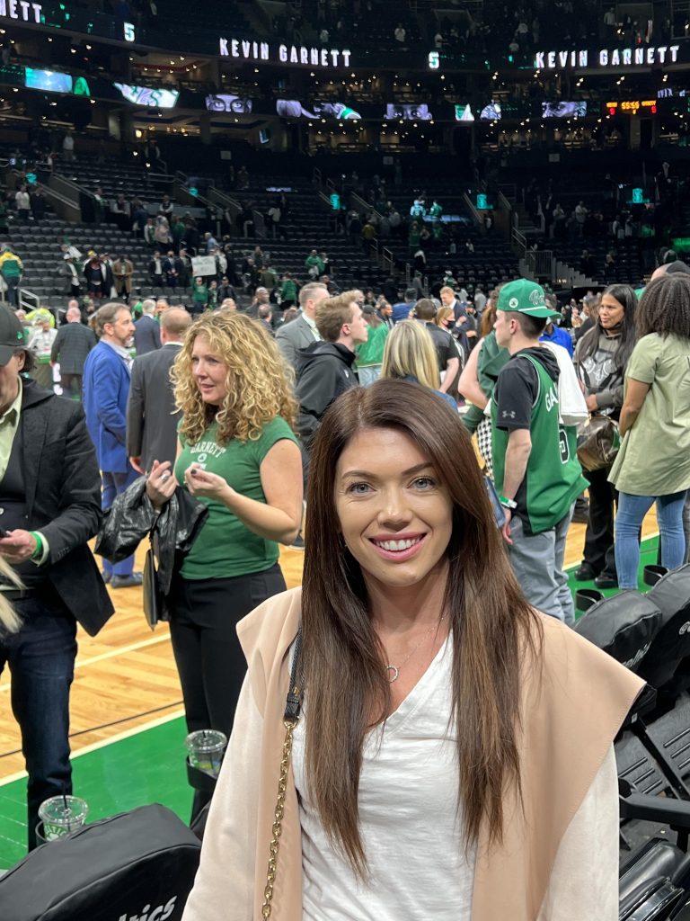 Kirsten McEleney Celtics Game